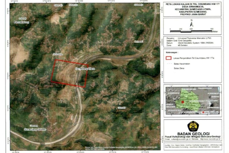 Badan Geologi: Mitigasi struktural antisipasi meluasnya pergerakan tanah Cisumdawu