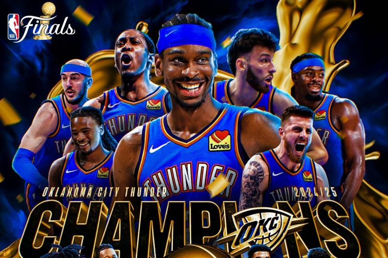Oklahoma City Thunder raih gelar juara NBA pertama