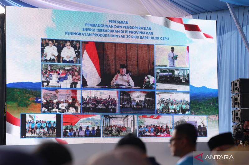 Prabowo resmikan peningkatan produksi migas 30 ribu barel di Blok Cepu
