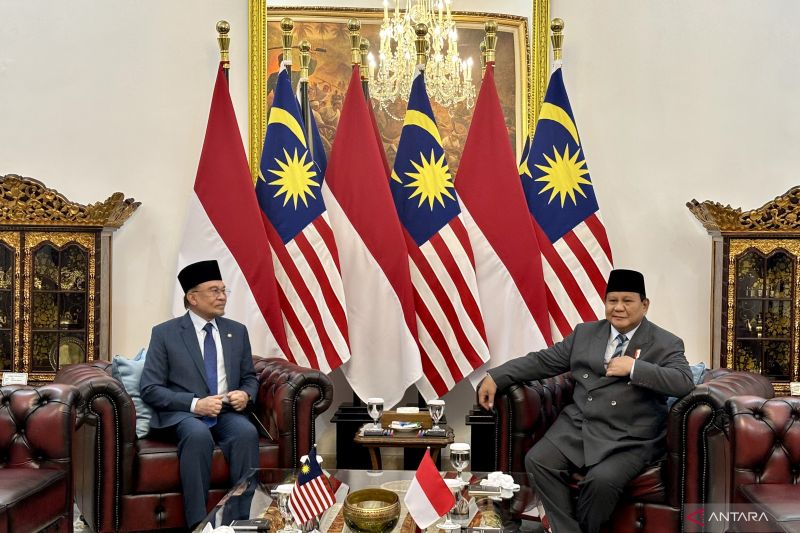 Prabowo terima kunjungan PM Anwar di Istana, dilanjut pertemuan empat mata