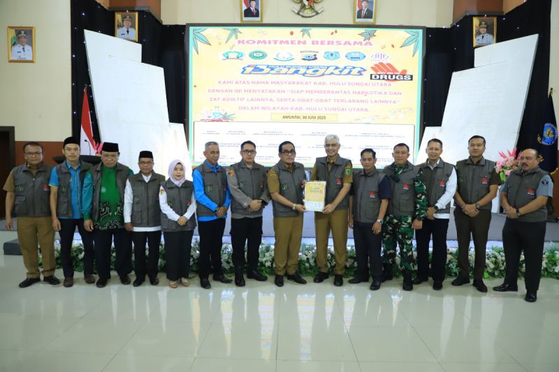 Bupati HSU ajak perangi narkoba saat Peringatan HANI