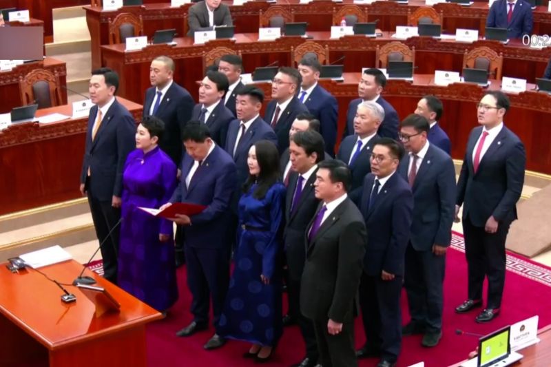 Pemerintahan baru Mongolia resmi terbentuk