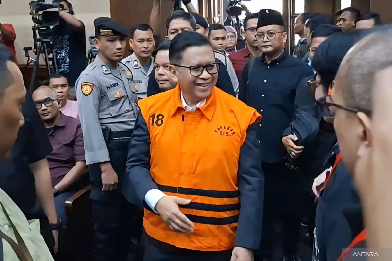 Hasto mengaku pledoinya sudah rampung dan siap dibacakan