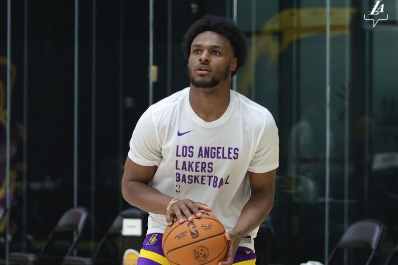 Bronny James bidik tempat di rotasi Lakers pada musim keduanya