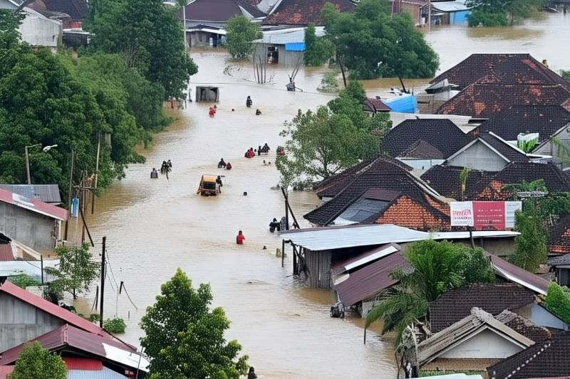 Tujuh kecamatan di Kabupaten Bone terendam banjir