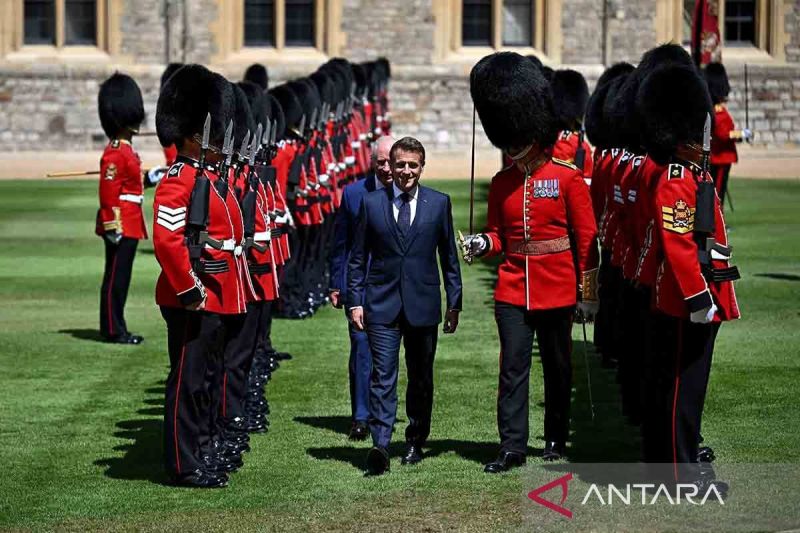 Presiden Macron tiba di Inggris untuk kunjungan kenegaraan