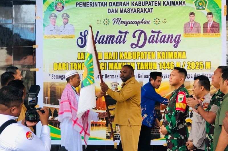 20 haji Kloter 25 Papua Barat tiba di Kabupaten Kaimana