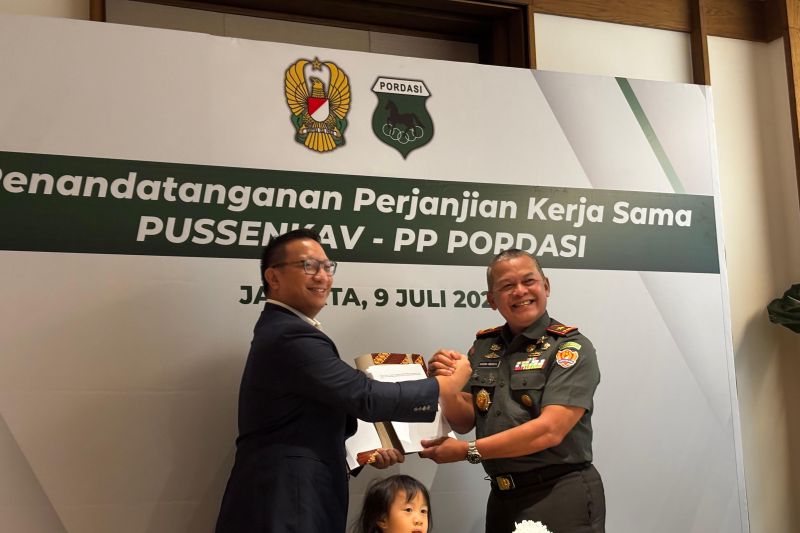 Pordasi jalin kerja sama dengan Satuan Detasemen Kaveleri Berkuda