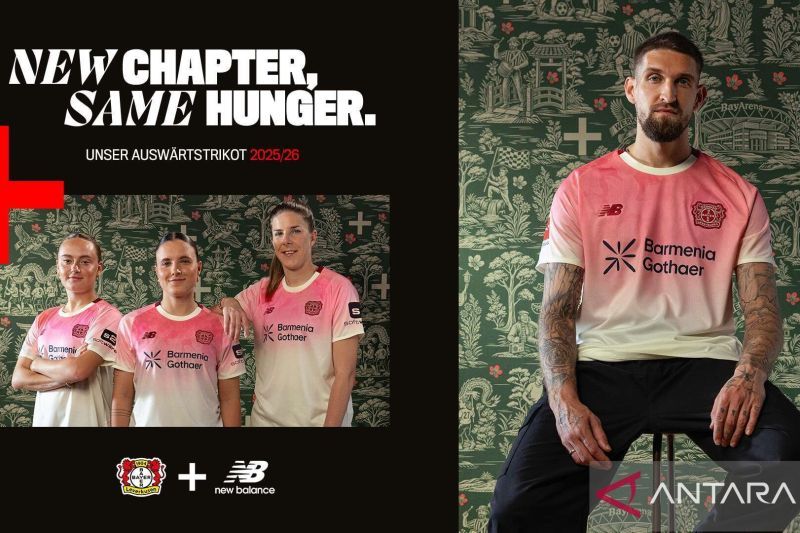 Bayer Leverkusen rilis jersi tandang terinpirasi dari Kota Leverkusen