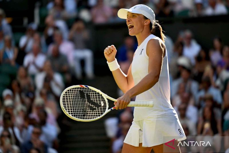 Menang dalam dua set, Iga Swiatek lolos ke final turnamen Wimbledon