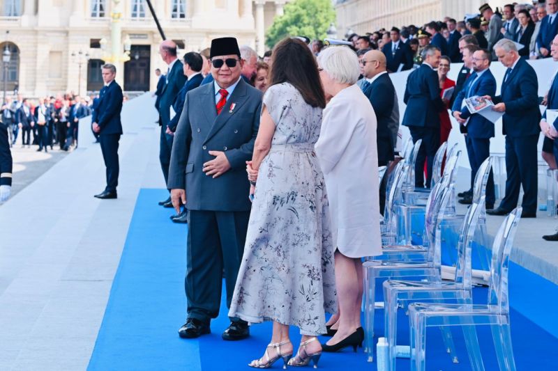 Prabowo presiden RI pertama jadi tamu kehormatan di Bastille Day