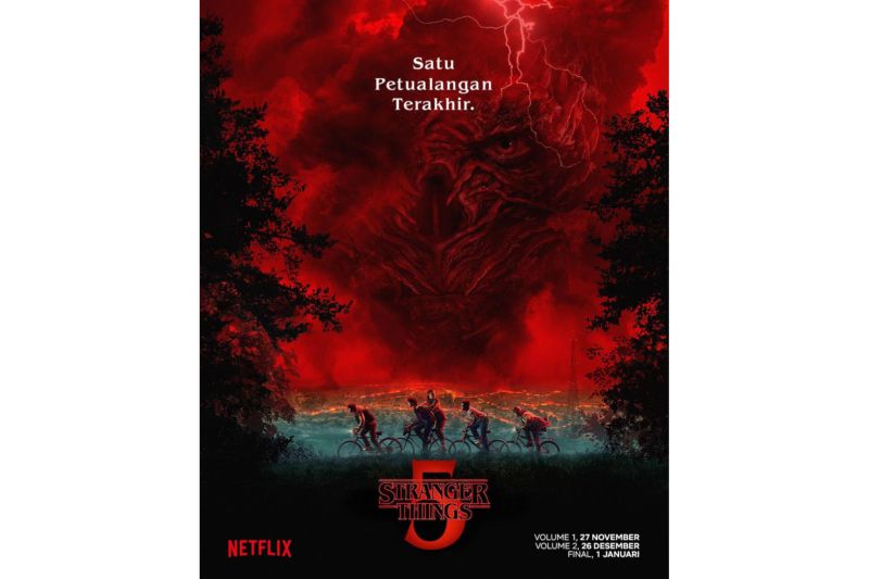 Netflix rilis poster dan teaser anyar "Stranger Things" musim kelima