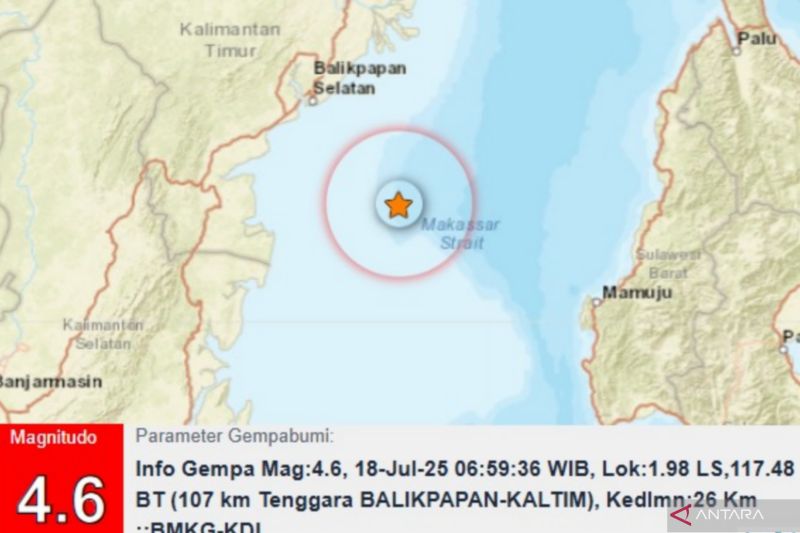 BMKG: Gempa di Kota Balikpapan disebabkan aktivitas sesar aktif