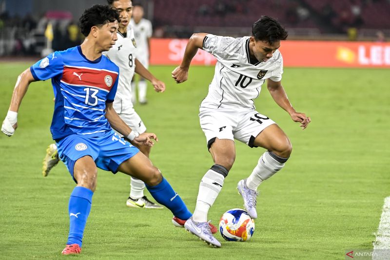 Gol bunuh diri bawa Timnas Indonesia U23 unggul 1-0 di babak pertama
