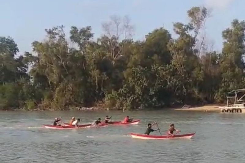 PT Timah lestarikan tradisi lomba dayung masyarakat Bangka
