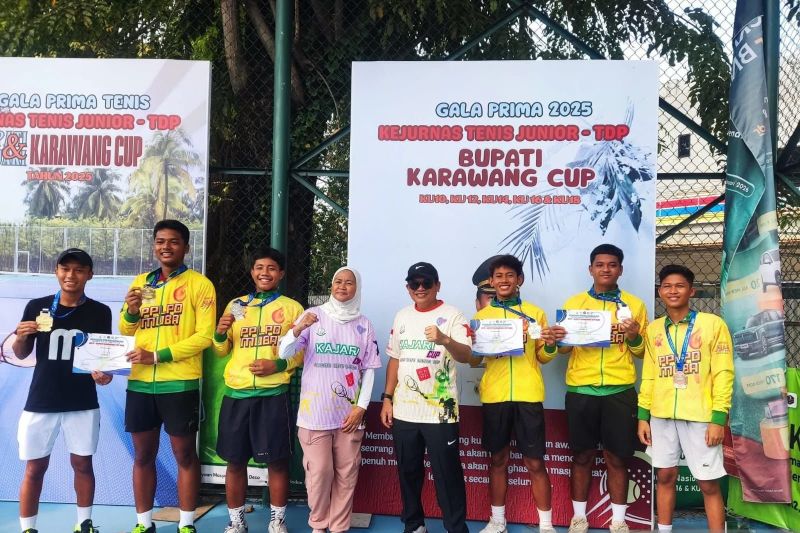 Kejurnas Tenis Junior di Karawang gelar 22 kategori pertandingan