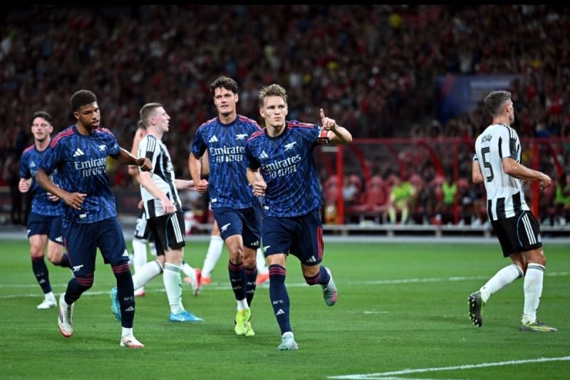 Laga pramusim: 5 gol tercipta saat Arsenal menang atas Newcastle