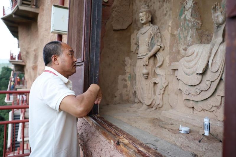 Mu Changyou, 40 tahun pugar peninggalan budaya di Gua Gunung Maiji