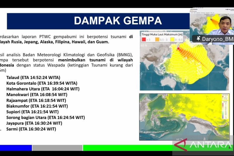 BMKG: Peringatan dini tsunami berdasarkan pemodelan mendetail