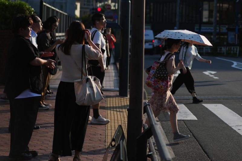 Jepang catat rekor suhu tertinggi, capai 41,2 derajat Celsius di Hyogo