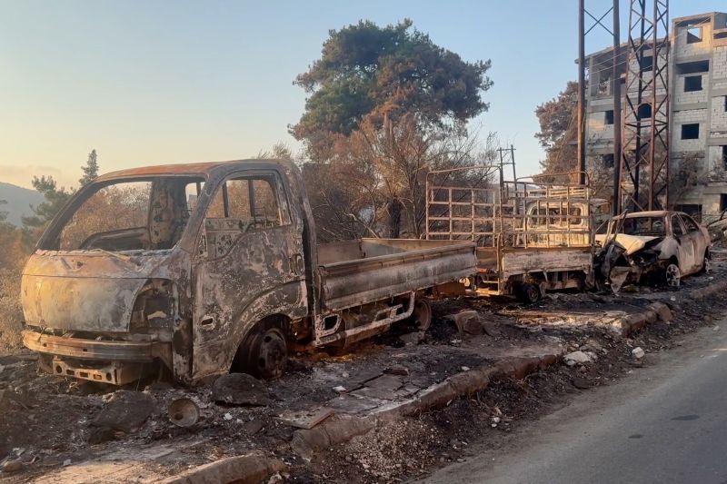 Karhutla landa Latakia di Suriah, hampir 2.000 keluarga terdampak