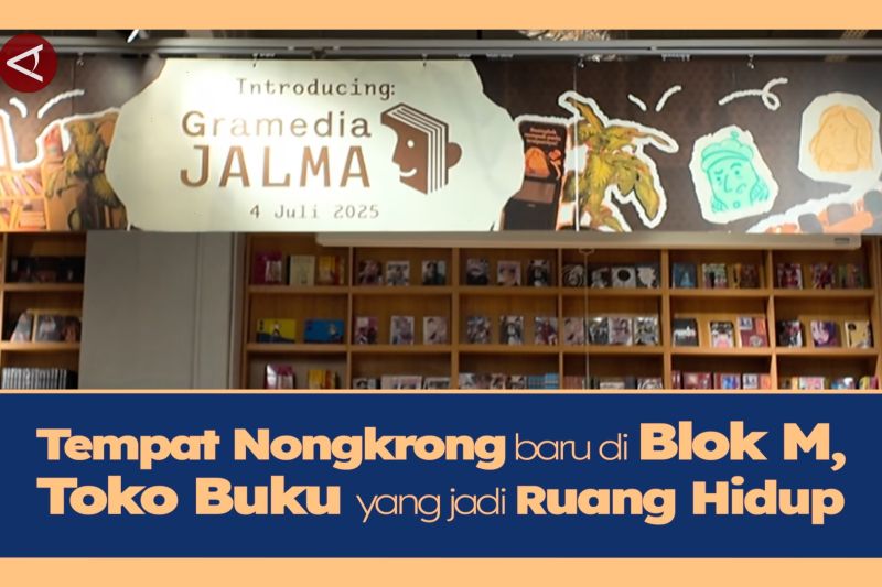 Tempat nongkrong baru di Blok M, toko buku yang jadi ruang hidup