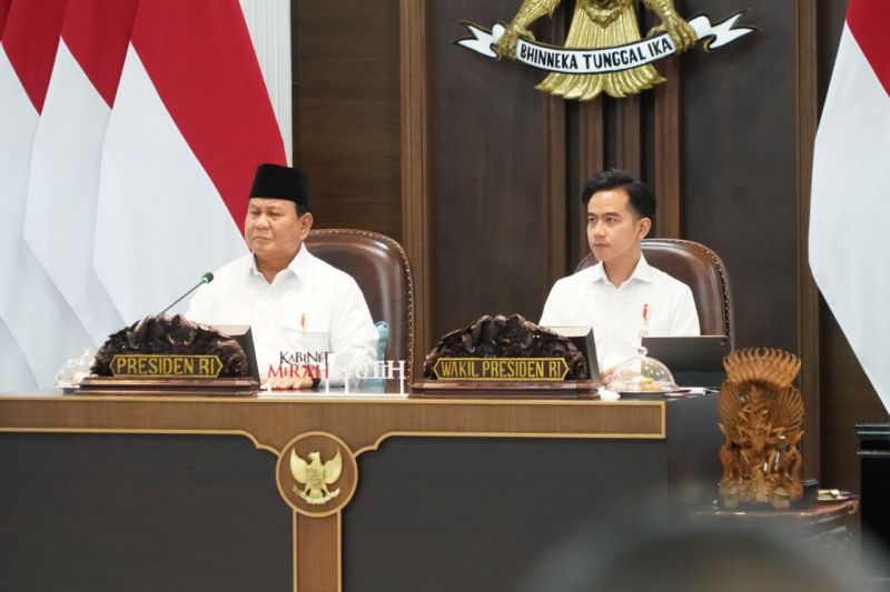 Gibran hadiri Sidang Kabinet Paripurna bahas 10 bulan Pemerintahan