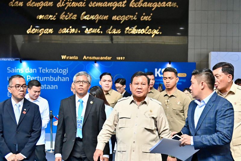 Sambutan di ITB tertutup, Prabowo tak mau soal sains dipolitisasi