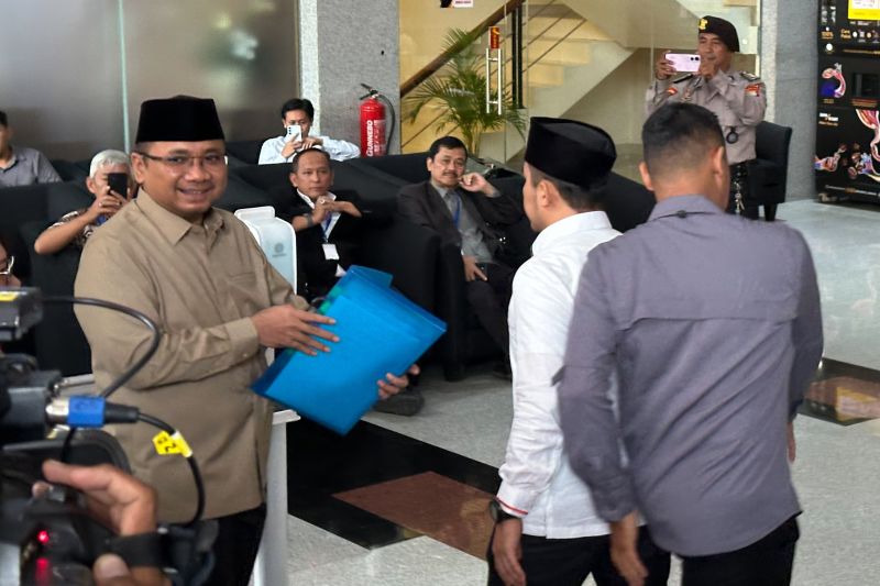 Yaqut Cholil Qoumas tiba di Gedung Merah Putih KPK