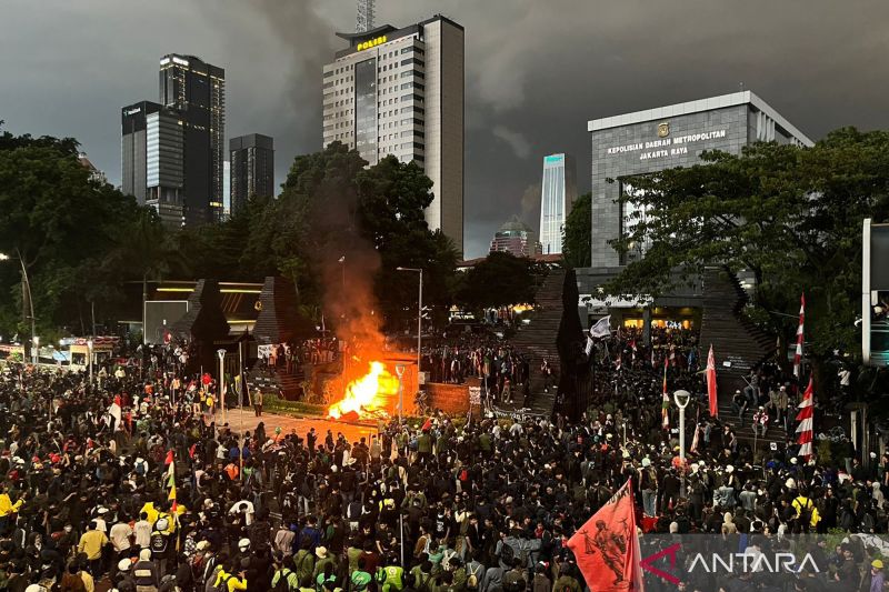 Melihat lautan masa aksi di Polda Metro Jaya