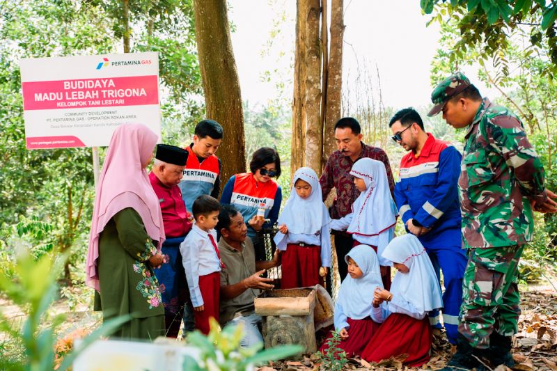 pertagas-dukung-kemandirian-masyarakat-melalui-budidaya-madu-dan-ikan