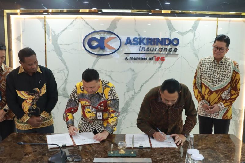 askrindo-teken-kerja-sama-kur-dengan-bank-papua
