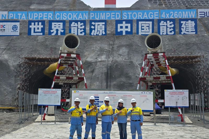 Bakar Semangat Tim, Dirops Dahana Kunjungi Site PLTA Upper Cisokan