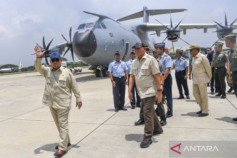 Prabowo: Pesawat A400M mampu jalankan misi kemanusiaan ke Gaza