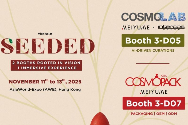Meiyume di Cosmopack Asia 2025: SEEDED -- Berakar pada Kecerdasan, Terhubung Melalui Unsur Kecantikan