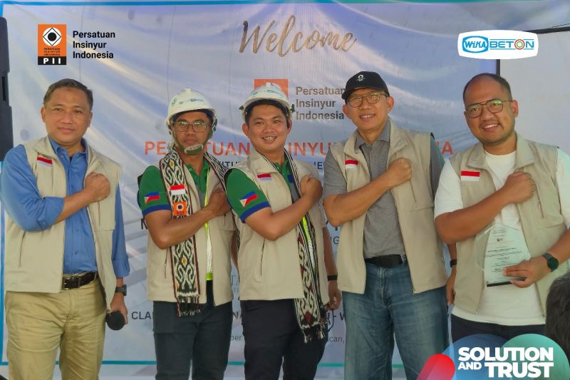 Proyek WIKA Beton Manila Terima Kunjungan Persatuan Insinyur Indonesia