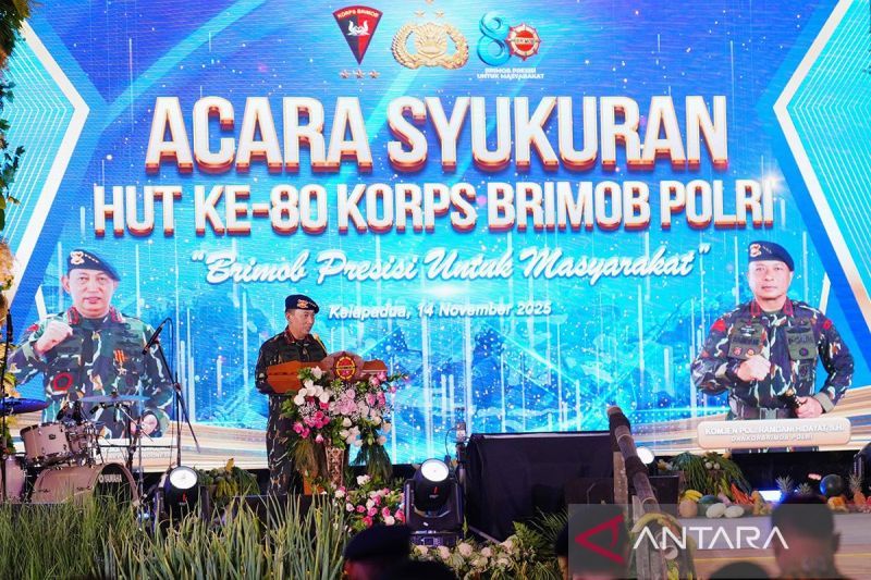 Kapolri apresiasi Brimob di umur ke-80 yang dukung program pemerintah