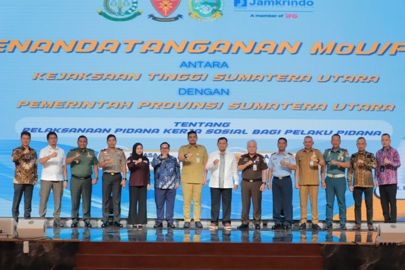Jamkrindo Perkuat Program Pidana Kerja Sosial di Sumut bersama Kejagung dan Pemprov