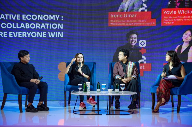Wamen Ekraf Ungkap Tren Kolaborasi Digital Ekonomi Kreatif di Bangkit Fest 2025