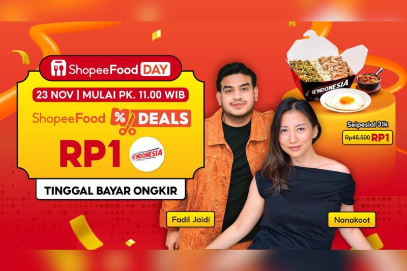 Spesial di 23 November Makan Enak Cuma Rp1? Yuk Ikutan Live Seru ShopeeFood Bareng Fadil Jaidi & Nanakoot!