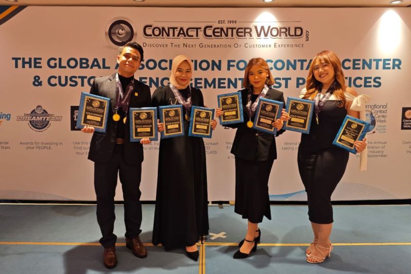 CC PLN 123 raih 8 penghargaan Global Contact Center World 2025 di Yunani