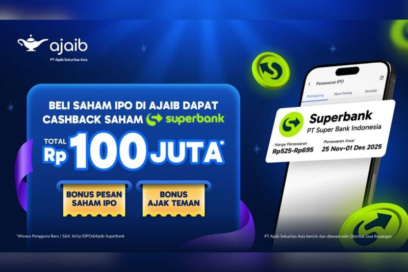 Superbank Resmi IPO, Ajaib Sediakan Fasilitas Pemesanan bagi Investor Ritel