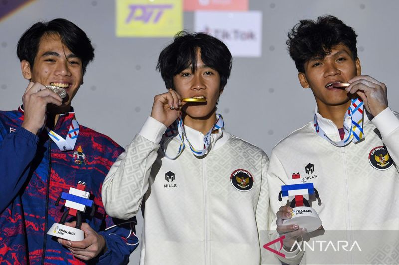 Panjat tebing tambah dua emas untuk Indonesia dari lead putra-putri