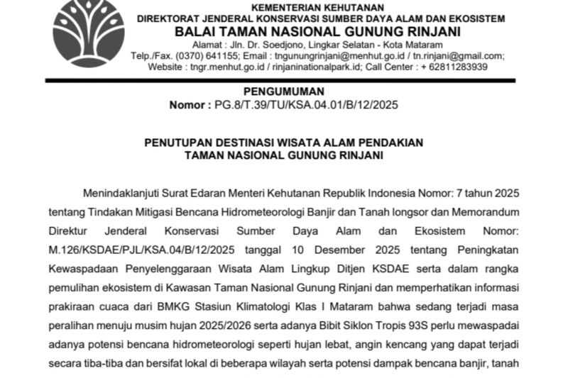 destinasi-wisata-alam-pendakian-gunung-rinjani-di-tutup-di-2026