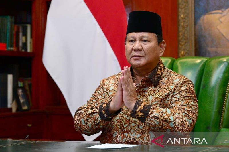 Hari Natal, Prabowo hadiri gelar griya di rumah dinas Kapolri
