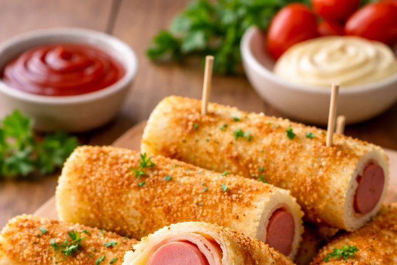 sandwich-gulung-isi-keju-dan-sosis-praktis-dan-mengenyangkan