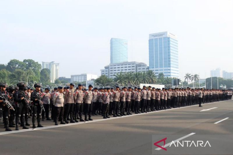 413 personel gabungan siaga amankan unjuk rasa di Jakpus
