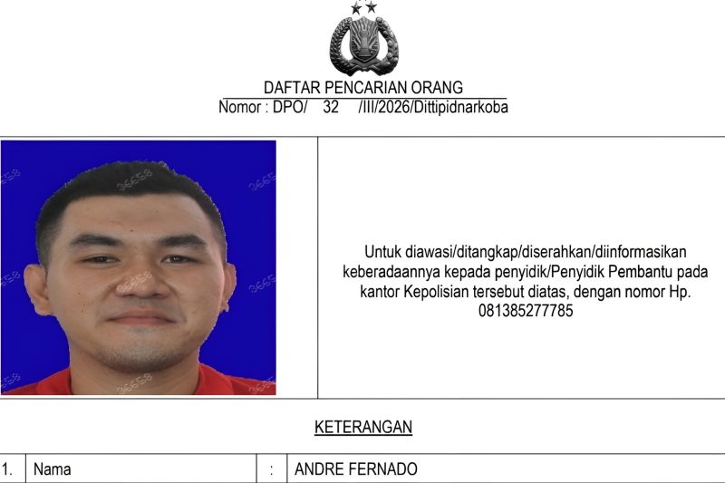 Polri mengejar Ko Andre alias "The Doctor", pemasok sabu ke bandar narkoba Koko Erwin