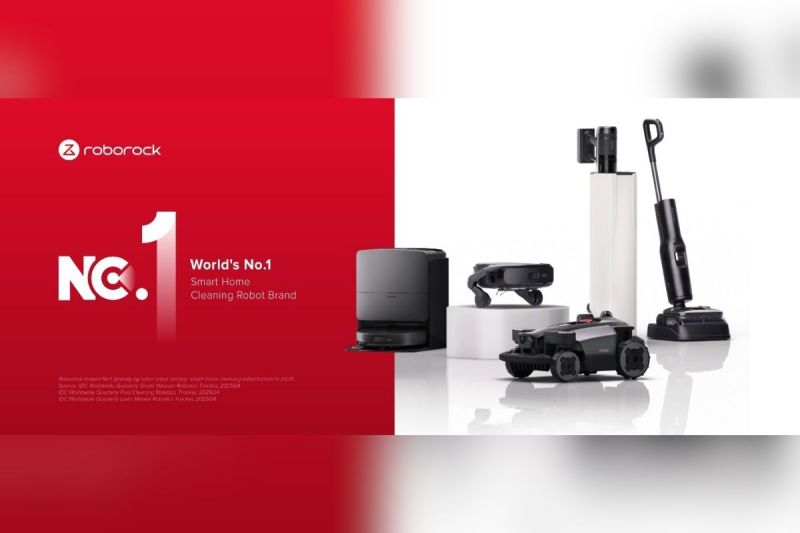 Roborock Jadi Merek Robot Pembersih Pintar No. 1 di Dunia Menurut IDC