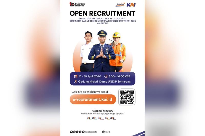 KAI Akan Hadir di Job Fair Undip 2026, Buka Peluang Karier untuk Talenta Muda